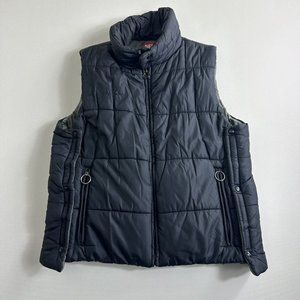 Womens DIESEL INDUSTRIES Insulated Puffer‎ Vest Size XL Blue Full Zip Casual